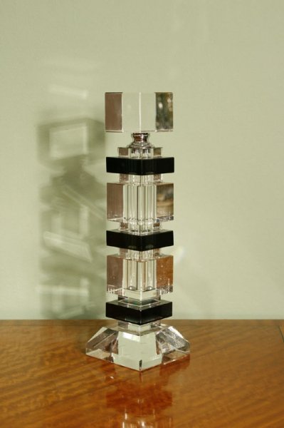 Art Deco 1920s Style Geometric Crystal Perfume Bottle | Ref. no. S0008  20cm | Regent Antiques